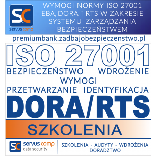 WYMOGI ISO 27001, EBA i...