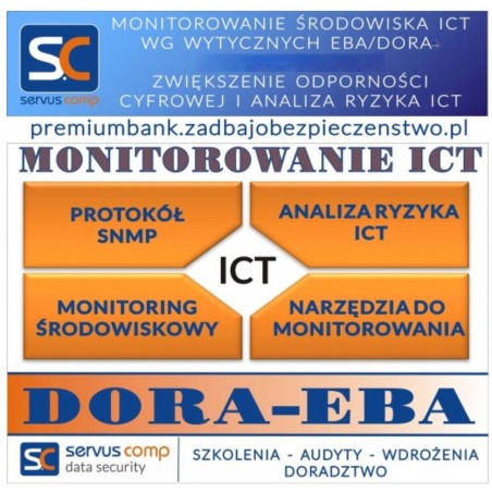 MONITOROWANIE ŚRODOWISKA ICT WG WYTYCZNYCH EBA, DORA, ZWIĘKSZENIE ODPORNOŚCI CYFROWEJ I ANALIZA RYZYKA ICT